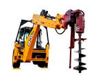 Ямобур на базе трактора JCB, стрела 5 метров